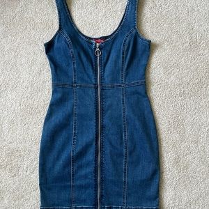 Guess denim blue mini dress size small